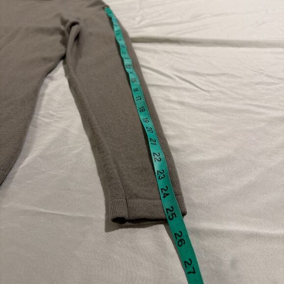 Saks Fifth Avenue mocha 100% cashmere zip mockneck sweater Women’s M minimalist - Picture 7 of 8